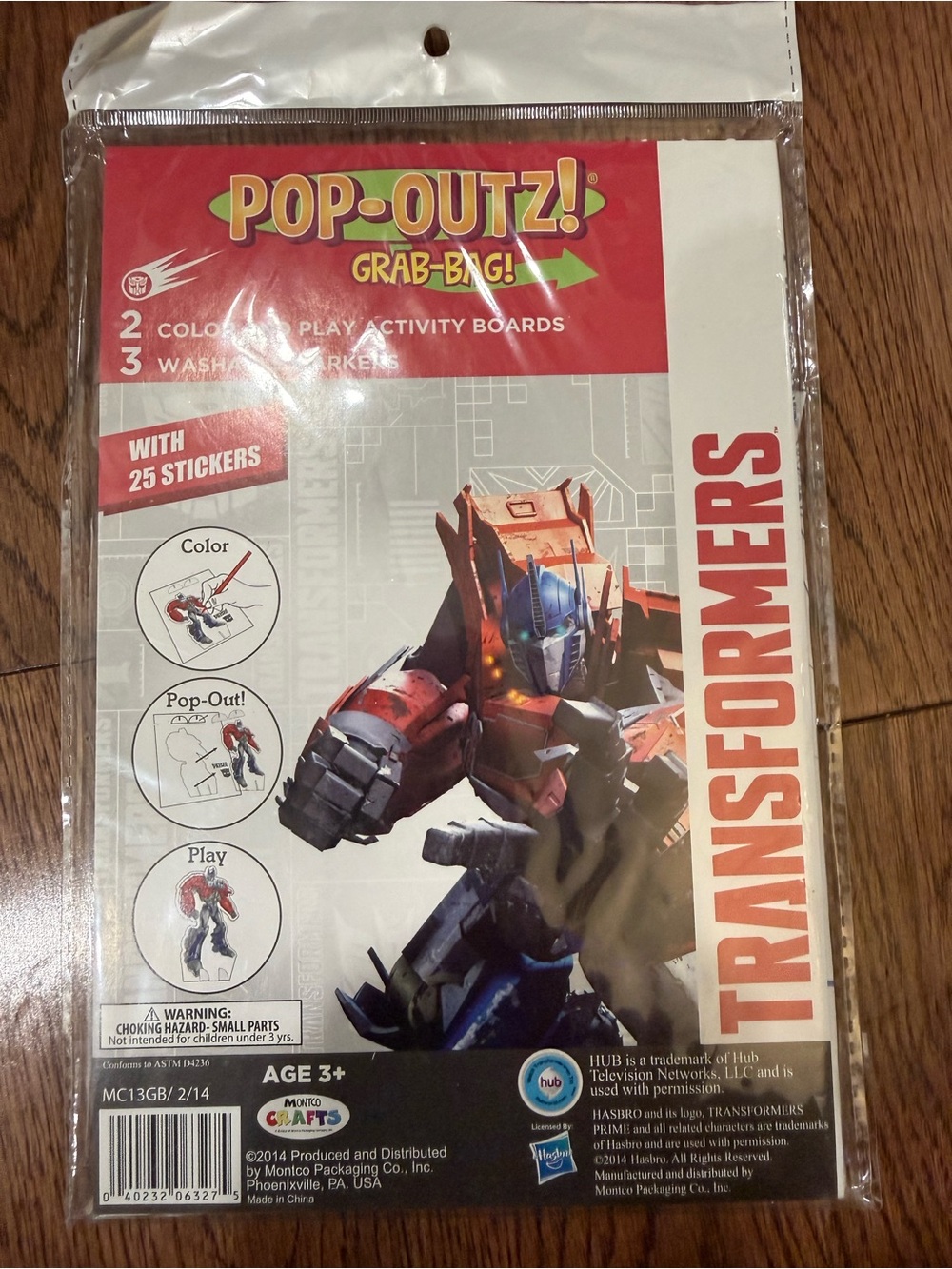 Pop-Out! Grab-Bag Activity Set - Red/Blue